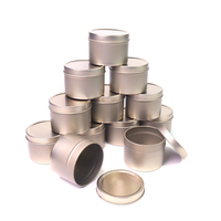 Großhandel 12er-Pack 3oz Duftkerzen Geschenkset Metall-Räucherstäbchen-Dosen Aromatherapie Dekorative Leere Kerzendosen Behälter