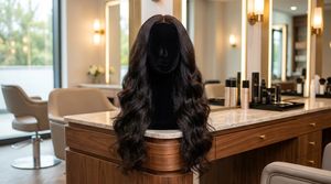 Fournisseur en gros de perruques en cheveux humains longs et ondulés de haute qualité – Perruque en dentelle complète noire naturelle à ondulations souples |   OEM & - Product Image 5