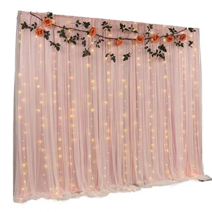 Suministros de Hotel y Boda Cortinas de Lujo Blush Pink Telón de Fondo Cortinas para Techos Ventanas Hospitales - Product Image 4