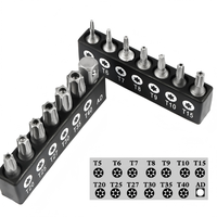 Jeu de 14 embouts Torx de sécurité professionnels T5 T6 T7 T8 T9 T10-T40 en acier allié CR-V, résistants aux manipulations, accessoires pour visseuses à chocs