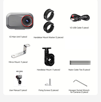 2026 Neue Motorrad- und Fahrrad-Dashcam 1080P IP66 Wasserdicht WiFi Telefonverbindung Plug & Play Aufnahme Rückspiegelhalterung 140°