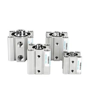 Cylindre pneumatique compact standard de la série CQ2B40-100DCZ CQ2 pour applications industrielles et d'automatisation - Product Image 1