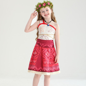 Noël Halloween Fantaisie Océan Romance <span class=keywords><strong>Moana</strong></span> <span class=keywords><strong>2</strong></span> TV & Film Costumes Hors Épaule Aventure Vaiana Filles Princesse <span class=keywords><strong>Moana</strong></span> Robes - Product Image 6
