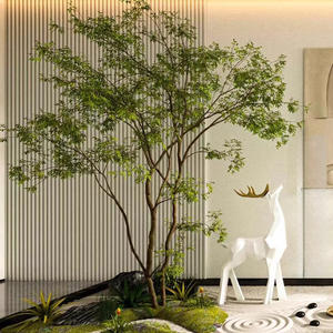 ต้นไม้ประดิษฐ์, ไม้ไผ่ใต้, พืชสีเขียว, ภูมิทัศน์แห้งในร่มและกลางแจ้ง, ตกแต่งห้องน้ำชา, ภูมิทัศน์, ต้นไม้กระถาง - Product Image 1