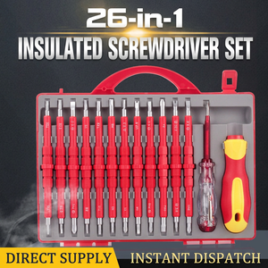 Multi-bit <b>Screwdriver</b> Set 24pcs With Voltage Tester Anti-Slip Handle For Home Repair Tools - Product Image 3