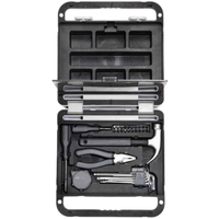 XTXS BYD-A OEM Caja de Herramientas de Acero Inoxidable con Estuche Rígido, Incluye Martillo de Uña, Alicates, Juego de Puntas y Llave Hexagonal
