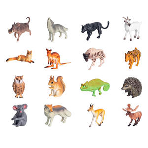 Jouets promotionnels en gros d'usine, petits modèles d'<span class=keywords><strong>animaux</strong></span> de la forêt, figurines d'<span class=keywords><strong>animaux</strong></span> <span class=keywords><strong>sauvages</strong></span> pour enfants, cadeaux promotionnels - Product Image 1