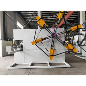 Otomatik çift istasyon plastik HDPE LDPE polietilen boru sarıcı sarma makinesi ekipmanları