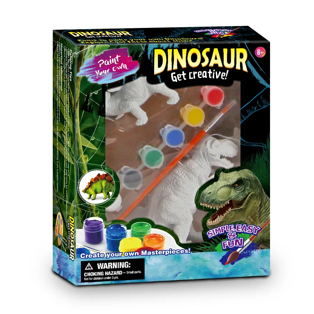 Çocuk dinozor boyama kitleri Diy diğer eğitim keşfetmek Dino sanat zanaat oyuncaklar çocuklar için oyunlar setleri kök yağ beyin oyuncaklar