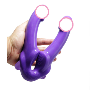 Vibromasseur <span class=keywords><strong>Dildo</strong></span> Kovida à double tête, vibromasseur strap-on pour femmes lesbiennes, vibromasseur à 10 vitesses, jouet sexuel <span class=keywords><strong>Dildo</strong></span> pour femmes lesbiennes - Product Image 6