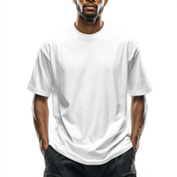 Nouvelle culture personnalisée coupe ample style coton T-Shirt marque de mode poids lourd surdimensionné à manches courtes hommes T-Shirt