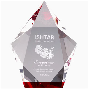 Crystal <b>Trophy</b> Laser <b>Engraved</b> Award For Business Gifts Durable Crystal Souvenirs With Uv Printing Feature - Product Image 5
