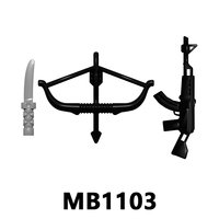 MB1100-1103 Mini Briques Personnages de Films Scarface John Rambo Père Noël Accessoires Modèles Éducatifs Blocs de Construction Jouets pour Enfants