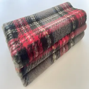 Супермягкое одеяло из микрофибры, шотландская клетчатая плюшевая ткань с принтом на заказ