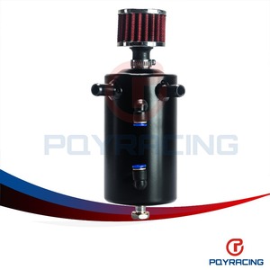 POYRACING - Rejilla de Ventilación Universal de Aluminio de 0.5L, Color Negro y Plateado, para Autos Audi Modificados, Sistema de Afinación del Motor - Product Image 1