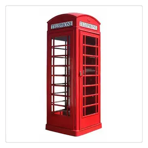 لندن كابينة مكتب الذهب الأصفر كشك الهاتف كشك الهاتف للصوت للبيع