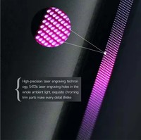 Kit d'éclairage intérieur LED Cardoo Ambient Light pour Tesla Model X 2022+ RGB 128 couleurs, éclairage longue portée, gravure laser, amélioration de l'éclairage intérieur