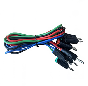 Cable de prueba apilable de 4 mm con conector tipo banana macho a macho, codificado por colores, para multímetro eléctrico - Product Image 5