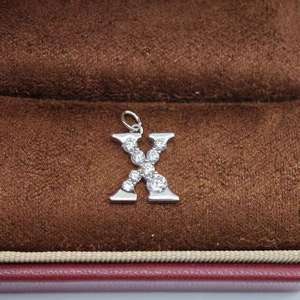 Collier avec pendentif lettre en argent 925 classique UM Jewelry pour femmes, enfants, anniversaires, mariages et occasions de fête - Product Image 5