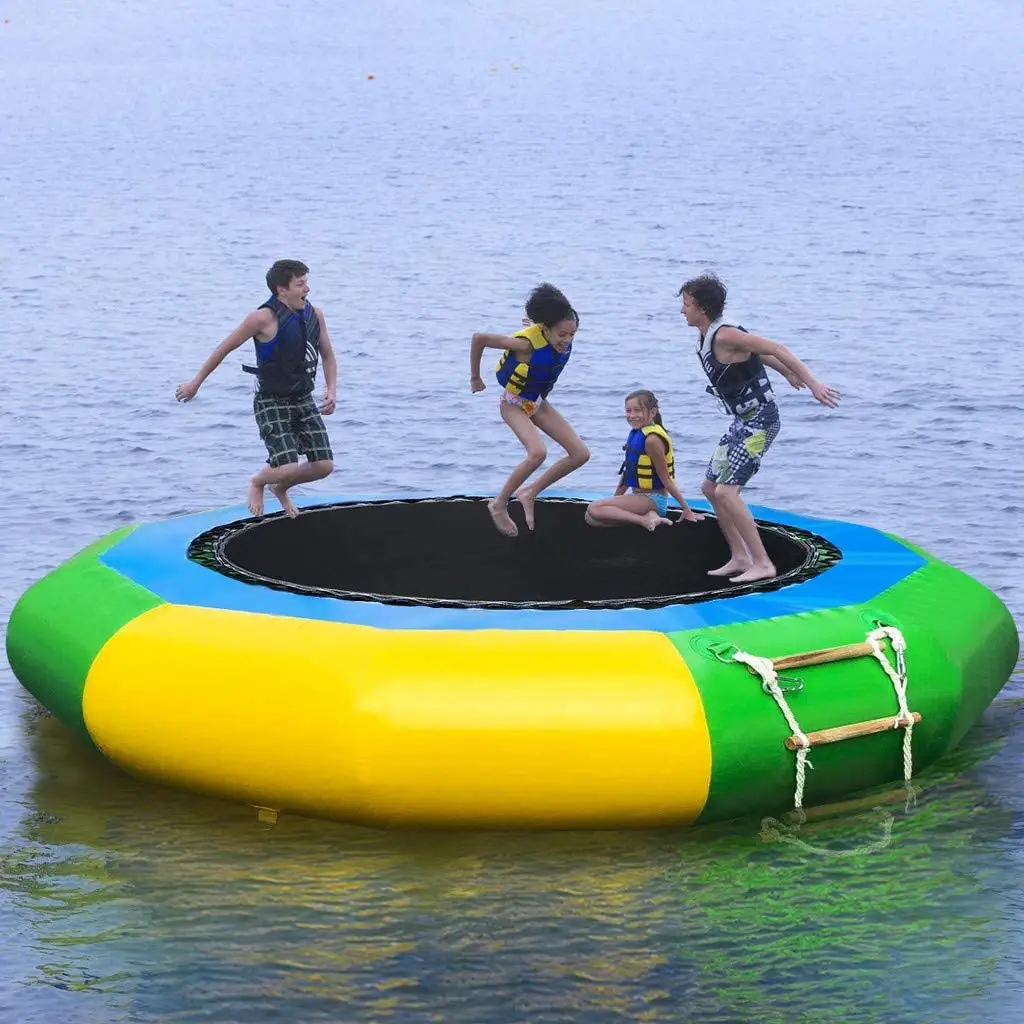 Saltador de agua inflable para exteriores, juguetes acuáticos de verano de gran tamaño, trampolín
