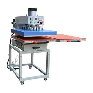 Máquina de prensa de calor neumática móvil de doble estación de 40*60 cm de fábrica china para trajes/bañadores/ropa deportiva - Product Image 5