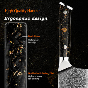 Couteau à découper la viande, ultra-affûté, en acier Damas à 67 couches, Amber, OEM - Product Image 2