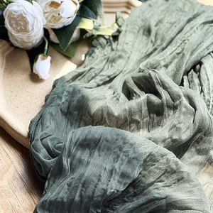Tùy Chỉnh Polyester Gạc Đám Cưới Vải Vải Bảng Á Hậu Bụi Màu Xanh Bảng Runners Cho Đám Cưới Tiếp Tân - Product Image 6