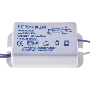 Balasto electrónico EM de plástico de 9W para sodio de alta presión para uso en iluminación - Product Image 1