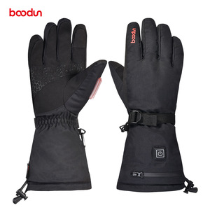 Guantes Eléctricos Boodun Negros de Poliéster Unisex para Esquí con Carga USB y Tres Ajustes de Temperatura - Product Image 5