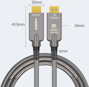 Cáp quang bọc thép 4k 8K cáp quang <span class=keywords><strong>2.0</strong></span> 2.1 hoạt động với trống Cáp chiến thuật cho kết nối sân khấu và phòng thu - Product Image 6