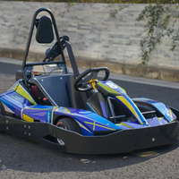 Kart de course compact haute performance pour adultes, moteur à essence 4 temps, poids à vide de 134 kg, châssis tubulaire en alliage 4130 haute résistance
