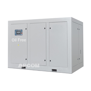 Compresor de tornillo sin aceite lubricado por agua APCOM High FAD con PLC para línea de procesamiento de alimentos y cosméticos en sala limpia - Product Image 5