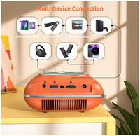 Mini vidéoprojecteur 4K compatible Android 13, portable pour home cinéma, grand écran, soirée, USB, WIFI, BT, AV