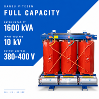Transformateur sec triphasé en résine moulée SCB14, 50/60Hz, 1000VA, 10kV, 10.5kV, 11kV, 400V, 415V, 440V, pour applications industrielles