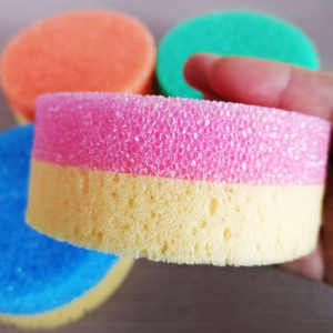 Exfoliante de cocina Cara feliz <span class=keywords><strong>Esponja</strong></span> Sonrisa Fregar Lavar Platos <span class=keywords><strong>Esponja</strong></span> de limpieza <span class=keywords><strong>Esponja</strong></span> sensible a la temperatura - Product Image 2