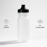 Bouteille d'eau en plastique transparente sans BPA de 20 oz pour le sport, la course et le cyclisme