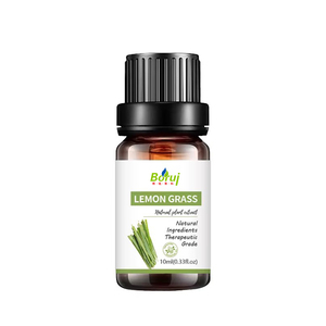 Aceite Esencial de Hierba Limón Marca Borui 10mL 100% Puro y Natural, Extracto de Hojas de <span class=keywords><strong>Cymbopogon</strong></span> Flexuosus para Repeler Insectos - Product Image 1