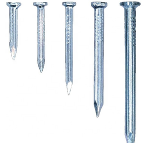 Clavos para tablero de fibra de acero de color con cabeza doble avellanada, clavos comunes con vástago liso de zinc - Product Image 2