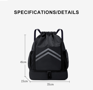 Mochila Deportiva Impermeable con Cordón, Personalizable con Logotipo, Regalo Promocional, Impresión por Sublimación, Nailon y Poliéster, con Cremallera - Product Image 2