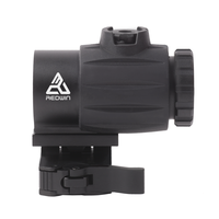 Red Win Hellcat 3x Grossisseur à point rouge en caoutchouc ultra compact 1/3 ou Full Co-witness, montage QD rabattable, compatible avec les points rouges