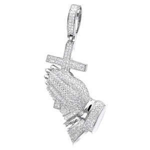 <b>Top</b> Selling Luxury Moissanite Diamond Pendant Necklace For Unisex Elegant <b>Sparkling</b> Jewelry Gift Available At Export Price - Product Image 2