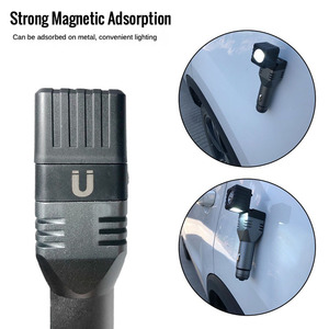 Cargador de coche recargable linterna LED <span class=keywords><strong>4</strong></span> modos de iluminación pequeña luz de <span class=keywords><strong>flash</strong></span> de emergencia accesorio magnético cargador de encendedor de cigarrillos - Product Image 4