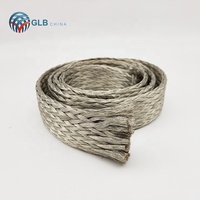 Cable de Cobre Trenzado de 50 mm² 1/0 AWG para Conexión de Cables Eléctricos a Tierra, Bridas de Bocina