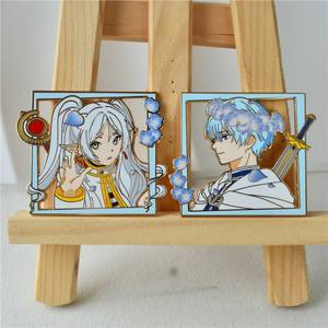 Spille da bavero personalizzate di alta qualità, stile Anime Girl Angel, 50mm, in smalto duro placcato oro, con tecnica di fusione a frizione, finitura seta - Product Image 4