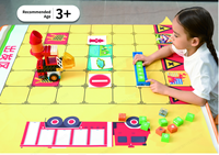 Kit de Robot de codage éducatif pour enfants bricolage blocs de construction ensemble populaire ABS jouet électronique créatif et amusant