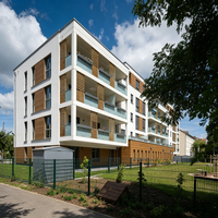 Edificio de Apartamentos de Estructura de Acero Prefabricada, Residencia Modular Multifamiliar, Estructura de Acero Económica
