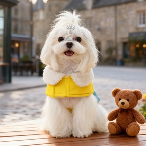 Manteau chaud facile à porter épaissir vêtements pour animaux de compagnie pour l'automne hiver - Product Image 5