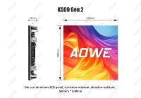 Pantalla LED GOB Móvil K500 Gen2 para Alquiler, para Centros Comerciales, Tiendas Minoristas, Conciertos, con Pantalla de Video Circular en Forma de S