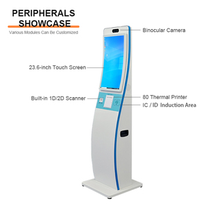 Schermo Touch Interattivo Android da 21,5 Pollici con Lettore di Codici a Barre LCD ad Alta Risoluzione per Check-In <span class=keywords><strong>Self</strong></span>-<span class=keywords><strong>Service</strong></span> in Aeroporto - Product Image 2