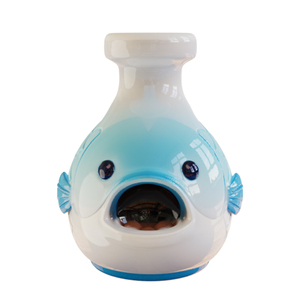 Grotte d'aquarium en céramique de poisson bleu fabriqué à la main en gros <span class=keywords><strong>cachette</strong></span> vitrée écologique <span class=keywords><strong>maison</strong></span> de poisson personnalisée pour petit Aquascape - Product Image 2